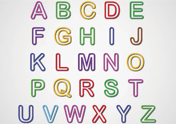 Alphabet Set vector art illustration