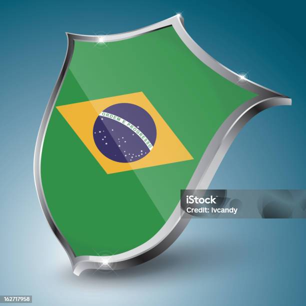 Brasilien Stock Vektor Art und mehr Bilder von Chrom - Chrom, Schutzschild, Silber