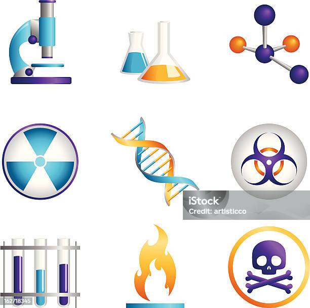 Science Icons Vecteurs libres de droits et plus d'images vectorielles de Atome - Atome, Biochimie, Biologie