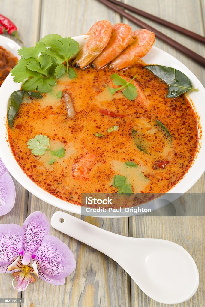 Tom Yum Nam Khon (ต ้ มยำน ้ ำข ้ น) - Foto de stock de Curry Rojo - Curry libre de derechos