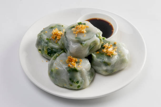 istock Chinese chives dumplings isolated on white background 1627190920