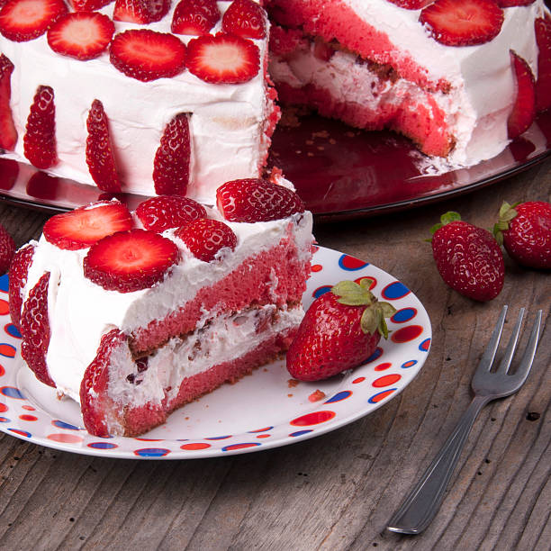 istock cake with cream and strawberries 162719245