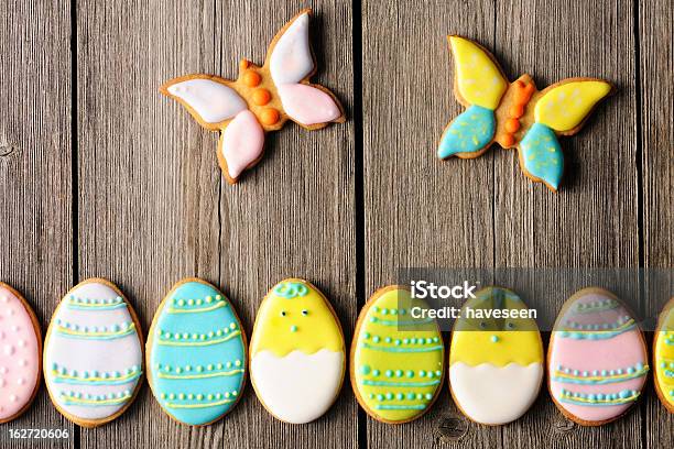 Easter Homemade Gingerbread Cookie Stock Photo - Download Image Now - Animal, Baby Chicken, Backgrounds