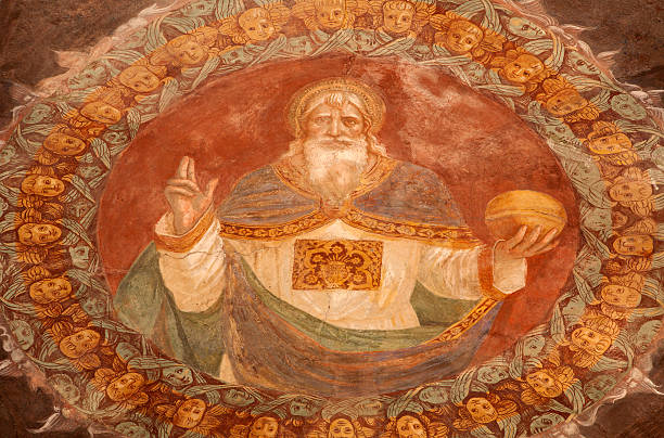 istock Bergamo -  God the Creator fresco 162720700