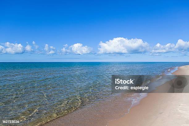 Michigan Lake Beach Stock Photo - Download Image Now - Beach, Ludington - Michigan, Cloudscape
