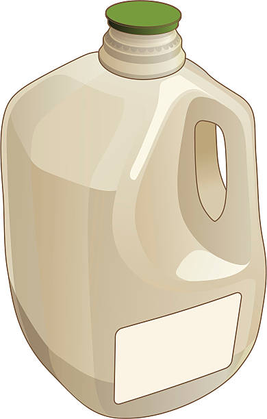 ilustrações de stock, clip art, desenhos animados e ícones de galão jarro - jarro de leite