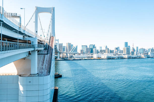 istock Rainbow bridge in Tokyo, Japan 1627285689