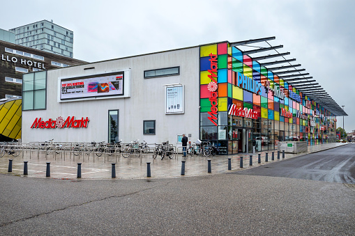 Almere, Netherlands - September 3, 2020: Media Markt store