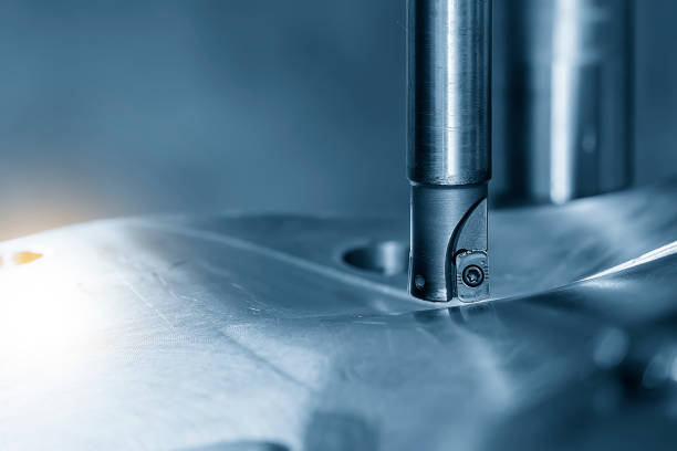istock The CNC milling machine rough cutting the injection mold parts by indexable tools. 1627351383