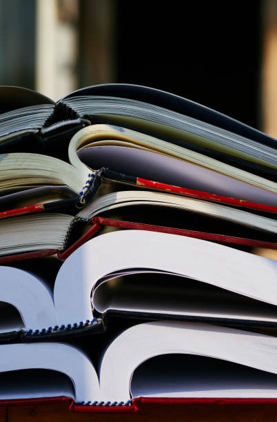 istock Close-up view of stacking books 1627363260