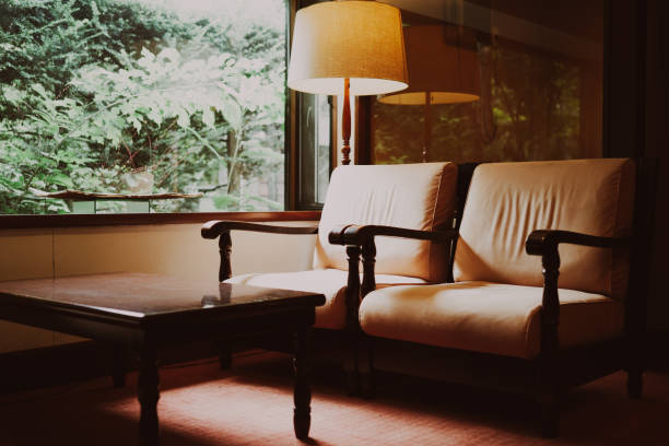 istock Hotel retro chairs and tables 1627387349