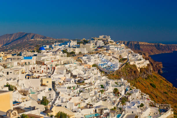 istock Panoramic view of Santorini island, Greece 1627403133