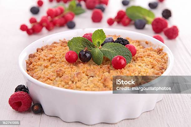 Berry Crumble Stock Photo - Download Image Now - Apple Crumble, Berry Fruit, Appetizer