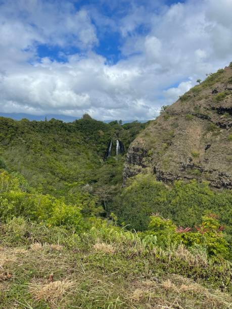 istock Waterfall in Kauai, Hawaii - Hawaiian landscape 1627415650