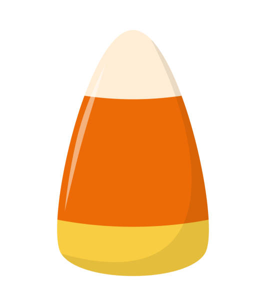 Halloween candy corn isolated on white background. Design for Halloween. Vector cartoon. Halloween candy corn isolated on white background. candy corn stock illustrations