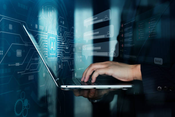 istock Technology AI Auto chat concept, AI assistance design and development, Technology in the further for next generation,  Artificial intelligence, visual tech program and application. 1627483983