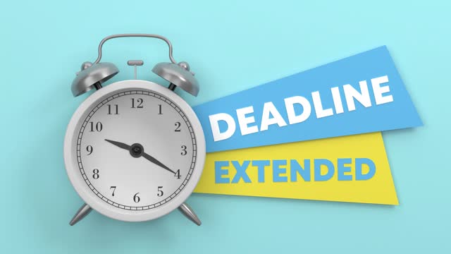 Alarm Clock And Deadline Extended Message