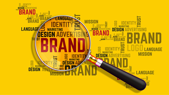 Brand Design 3D TYPE Concept, Marketing Strategy Concept, Company Brand Building and Logo Design