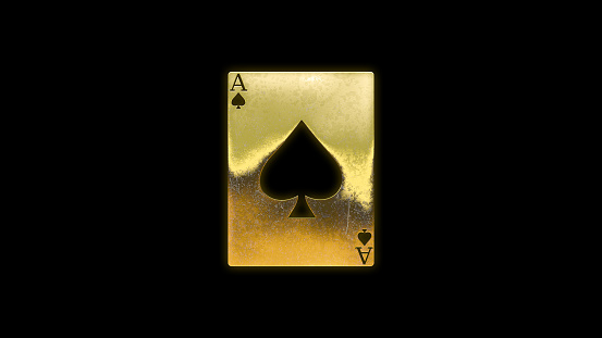 Poker cards symbols icons background gold golden