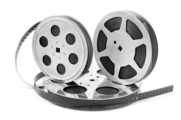 istock Old film strip on white background 162758888