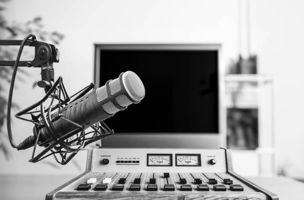 istock Professional microphone and sound mixer 1627597197