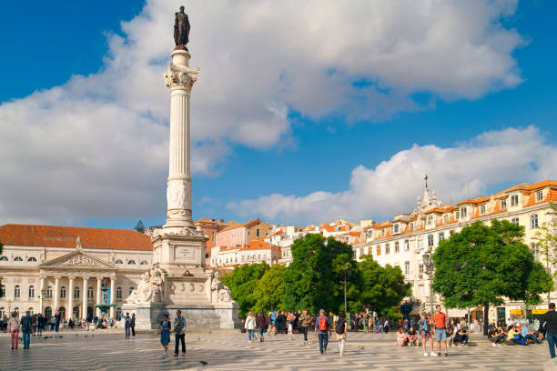 Rossio Square Lisbon Portugal