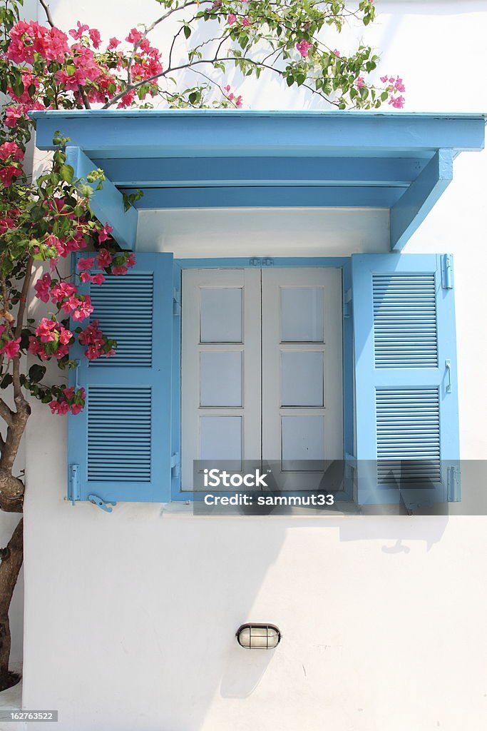 Azul da janela - Foto de stock de Arquiteto royalty-free