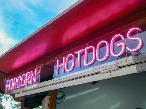 istock Popcorn and hotdogs sign 1627671479