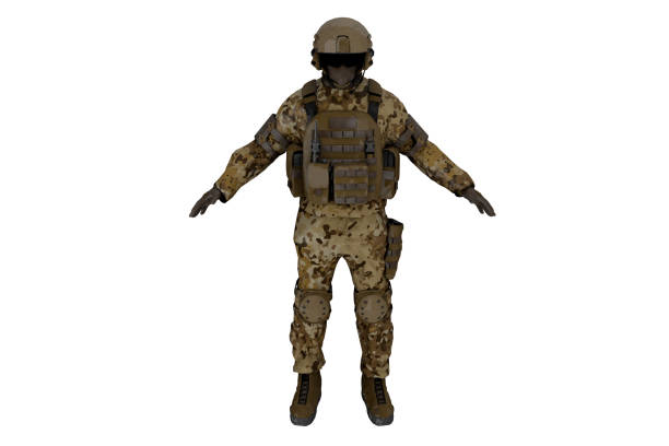 istock 3d rendering military soldier in beige camouflage uniform 1627683059
