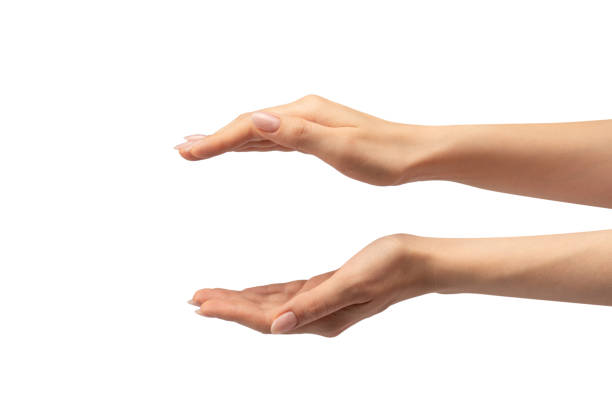 istock Woman hand isolated on a white background. 1627688950