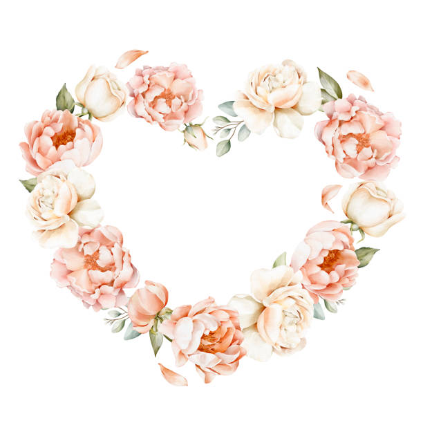 istock Watercolor frame with delicate flowers and leaves. Perfect for wedding and valentines invitations, postcards, decoration, mothers day poster, banner 1627724501