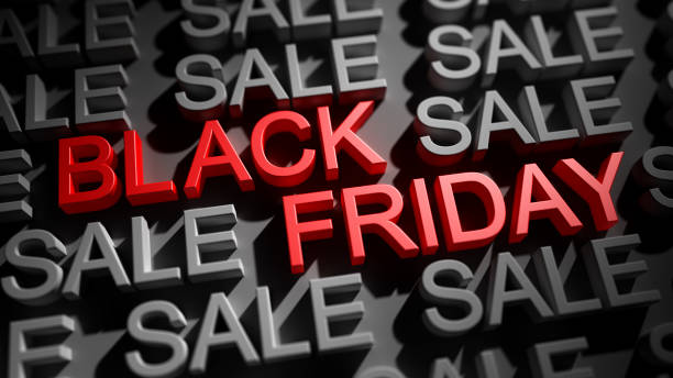 istock Black Friday banner. Sales time. 3d render. 1627800422