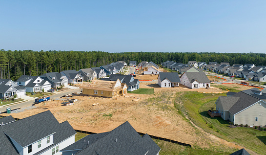 Aerial view of a 55 and older community in Midlothian, Virginia.