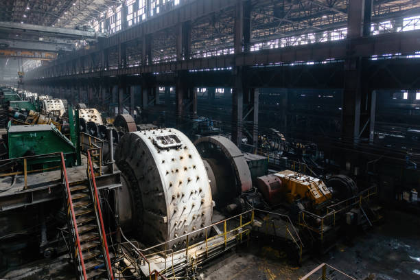 istock Mill grinds ore in ore dressing treatment plant 1627970533