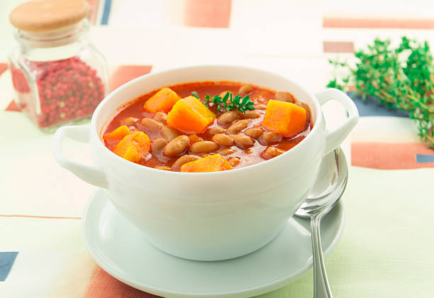 istock soup with pumpkin and beans 162815800