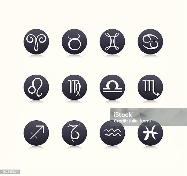 Ícones Do Zodíaco - Arte vetorial de stock e mais imagens de Aquário - Zodíaco - Aquário - Zodíaco, Astrologia, Astronomia