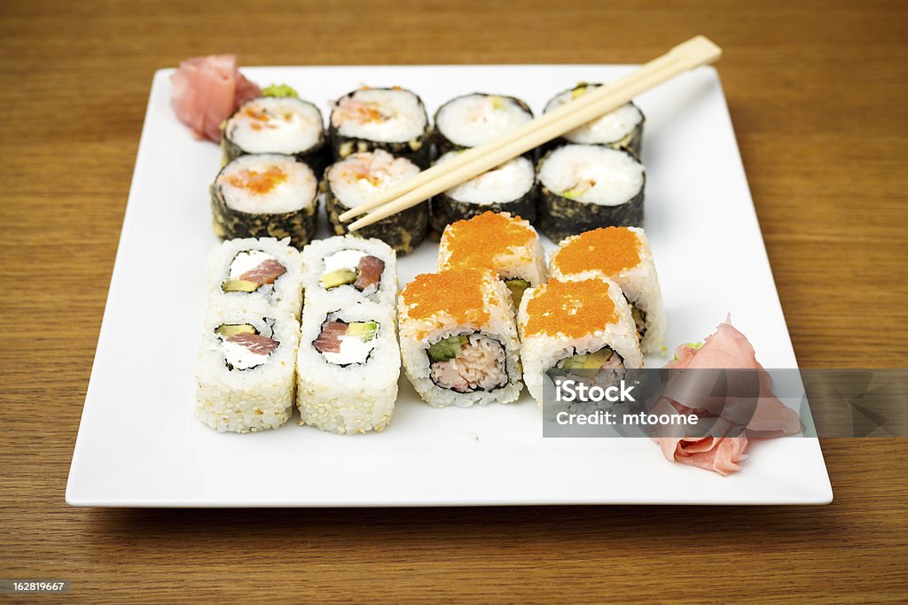 Conjunto de Sushi - Foto de stock de Alimentação Saudável royalty-free