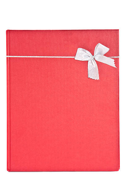 赤いギフトボックス。白い背景の上にカットアウト - textbook ring binder university personal organizer ストックフォトと画像
