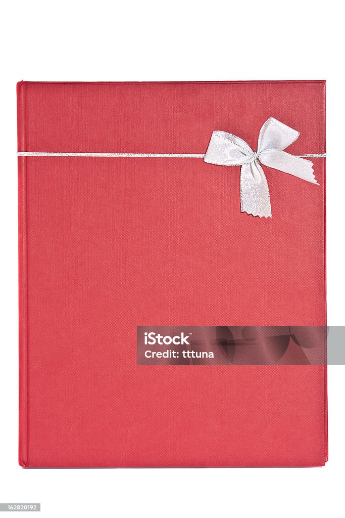 Vermelho com caixa de presente, corte em fundo branco - Foto de stock de Agenda royalty-free