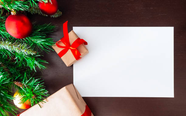 istock Merry Christmas sign banner frame with empty space and festive decoration on dark background 1628218474