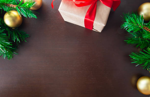 istock Christmas card background; Christmas tree decoration 1628218477