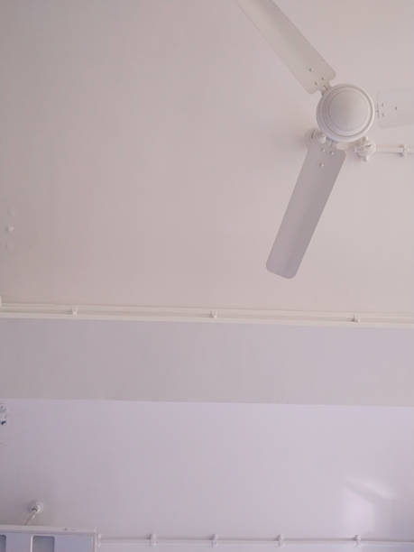 istock white fan hanging on white roof 1628218484