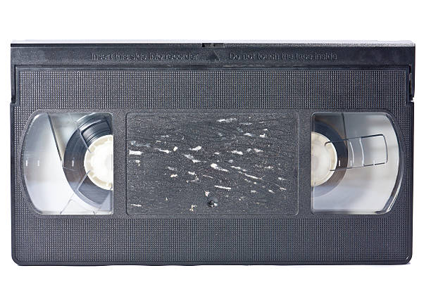 винтажный видео ленты, вырезами на белом фоне - old obsolete house black and white стоковые фото и изображения