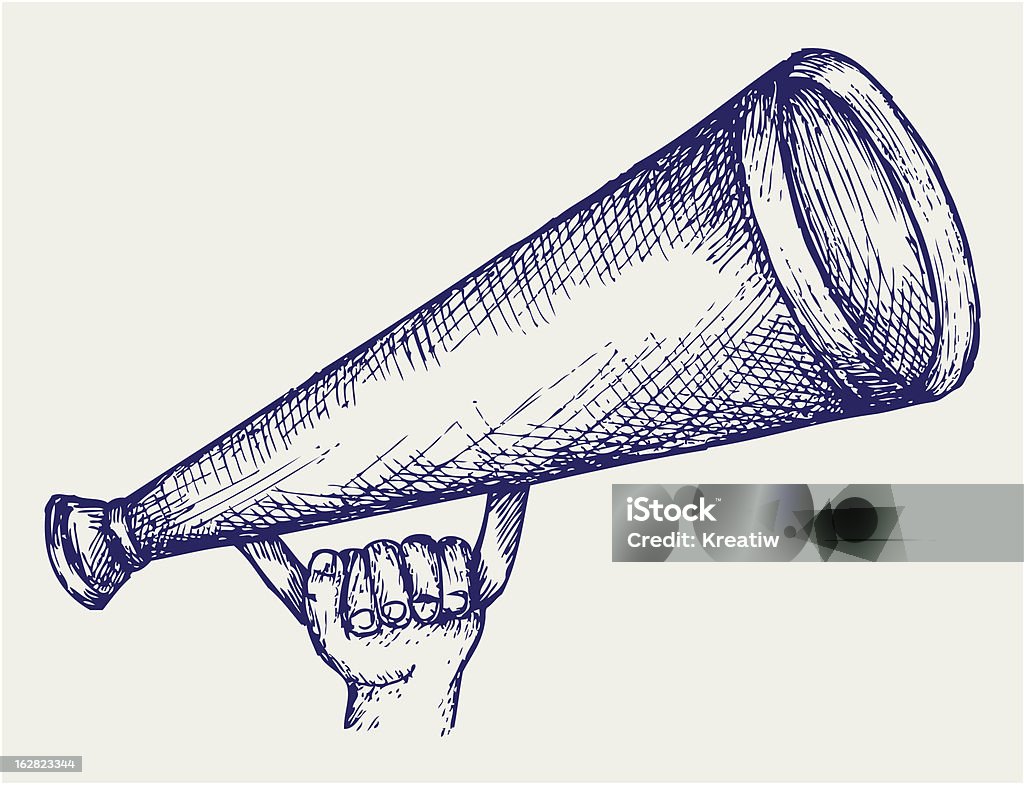 Megafone - Vetor de Ilustração e Pintura royalty-free