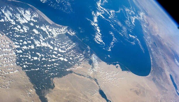 the middle east area from space - middle east map east globe imagens e fotografias de stock