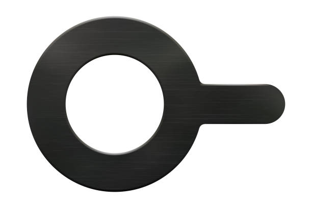 Round black rubber gasket with a protruding rounded part and a hole in the middle Round black rubber gasket with a protruding rounded part and a hole in the middle. Realistic vector illustration of a product for waterproofing in sanitary facilities, pipelines, in flanged joints pvc flange stock illustrations