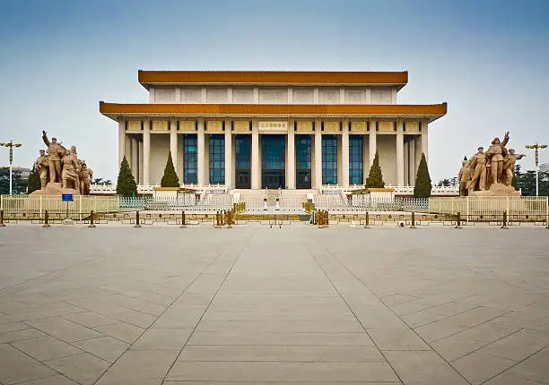 Chairman Mao Memorial Hall or Mausoleum of Mao Zedong, Tiananmen square, Beijing, China