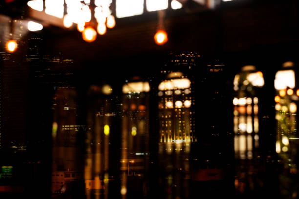 istock blur light in the dark night bar background 1628331627