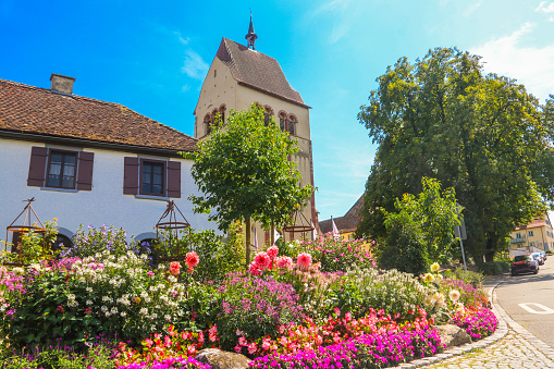 Cathedral of Saint Maria and Markus of Reichenau Abbey on Island of Reichenau, Lake Constance, Baden-Wuerttemberg, Germany