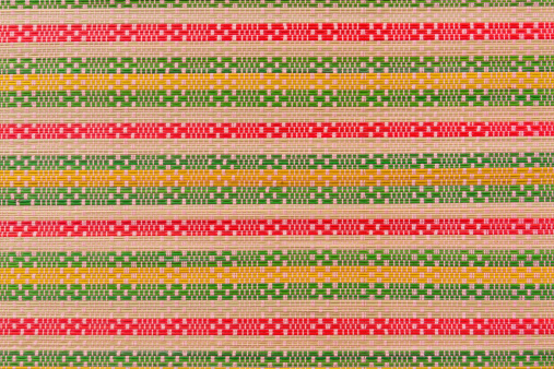 Image of colorful pattern of mat texture.